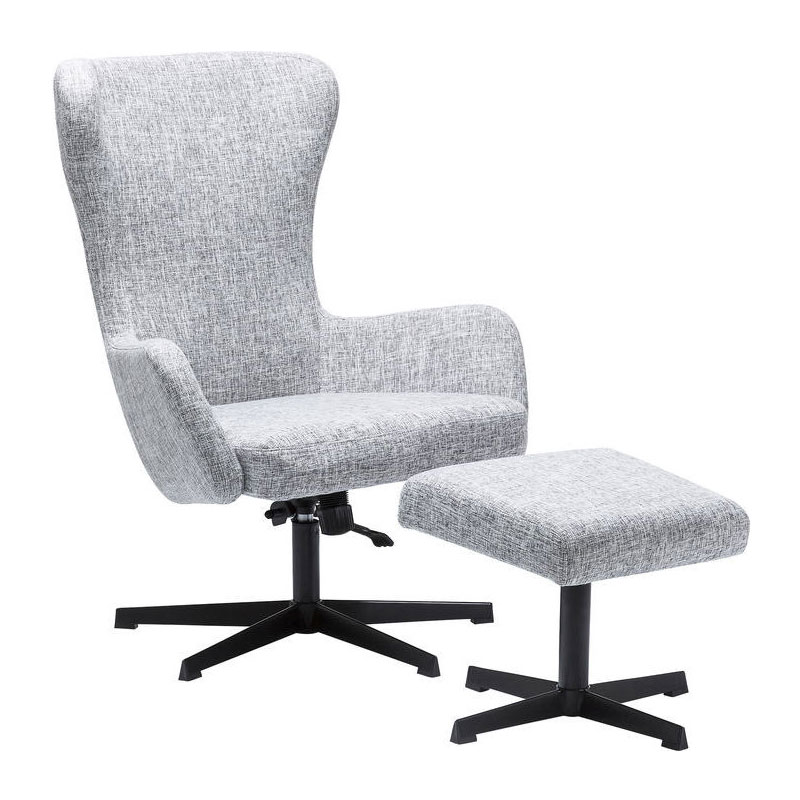 Kare Design Montana Grey Fauteuil met voetenbank LUMZ