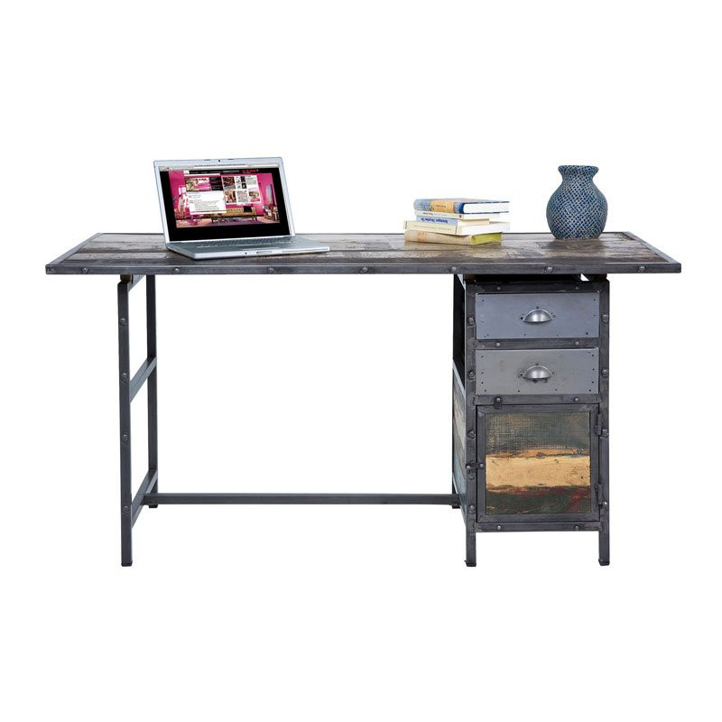 Bureau metaal en hout Onlinedesignmeubel.be