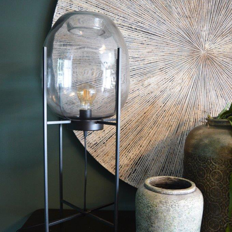 PTMD Chett Staande lamp met glazen bol 679061 LUMZ