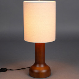 Retro design tafellamp walnoot