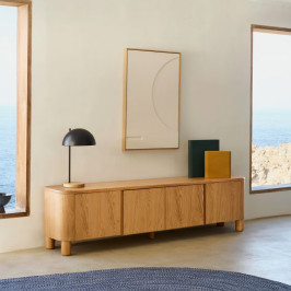 Design tv-meubel met ronde hoeken