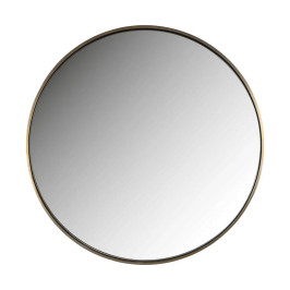 Ronde spiegel aluminium goud
