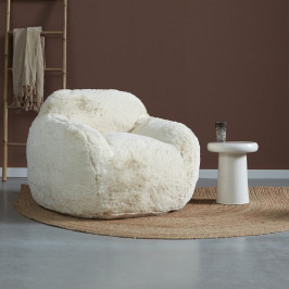 Fluffy fauteuil creme vacht