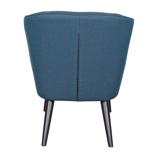 Woood Sara Stoffen donkerblauwe fauteuil LUMZ